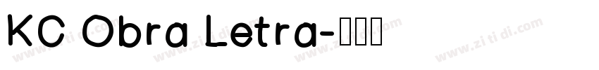 KC Obra Letra字体转换